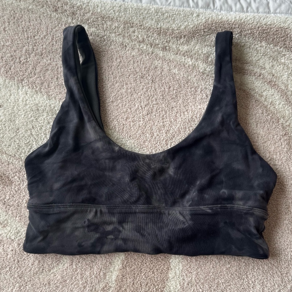 Lululemon Align V-Neck Bra - REVERSIBLE - Diamond Dye/Graphite Grey (6/XS)